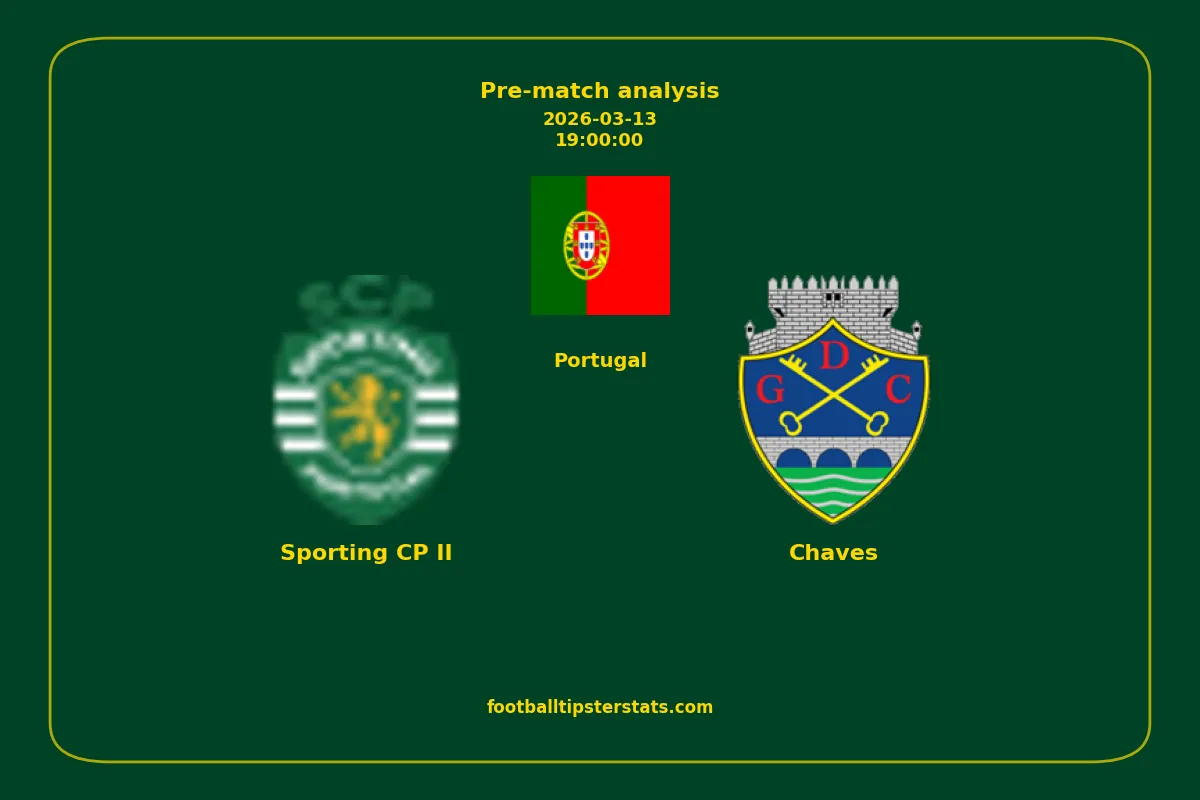 Pre-match analysis: Sporting CP II vs Chaves on 2026-03-13
